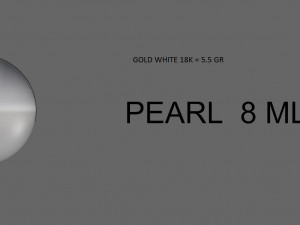 gold ring with pearl Modelo 3D