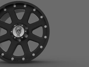 바퀴 오래된 유령 액세서리 3D 모델