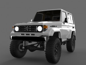 toyota land cruiser serie 70 machito 3D Model