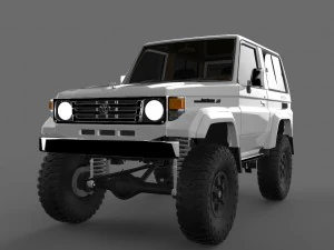 toyota land cruiser serie 70 machito Modelo 3D
