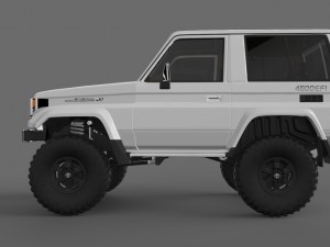 toyota land cruiser serie 70 machito 3D Модель