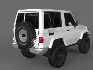 toyota land cruiser serie 70 machito 3D Модель