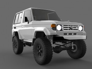 toyota land cruiser serie 70 machito 3D Модель