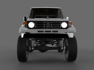 toyota land cruiser serie 70 machito 3D Модель