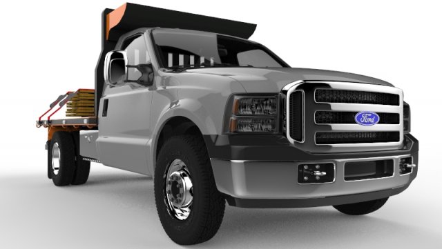 f-350 grey edition Model 3D .c4d .max .obj .3ds .fbx .stl .blend 