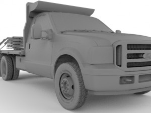 f-350 grey edition Model 3D