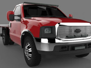 f-350 edici&oacute;n roja Modelo 3D