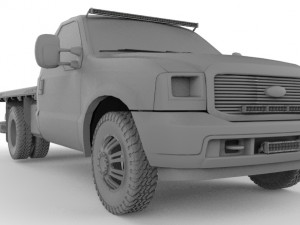 f-350 red edition Model 3D