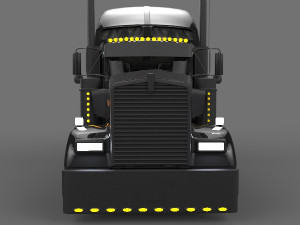 kenworth w900 black style 3D Model