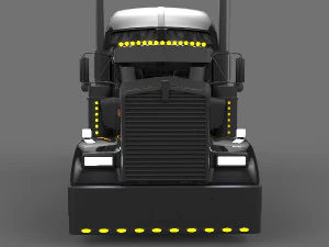 kenworth w900 black style 3D Model
