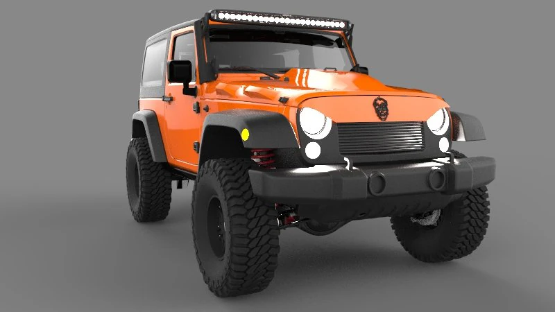 jeep rubicon oldghost 3D Model .c4d .max .obj .3ds .fbx .stl .blend 