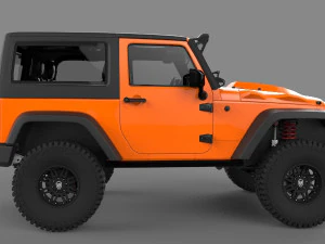 jeep rubicon oldghost 3D Model