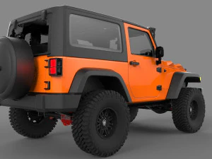jeep rubicon oldghost 3D Model