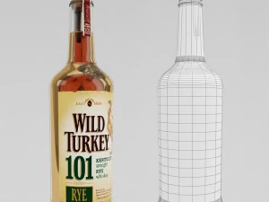 whiskey bar set 3D Model