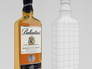 whiskey bar set 3D Model