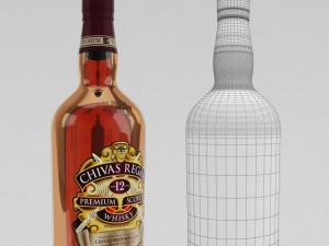 whiskey bar set 3D Модель