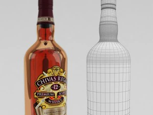whiskey bar set 3D Model