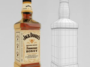 whiskey bar set 3D Model