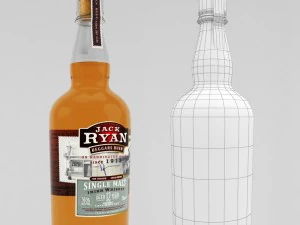 whiskey bar set 3D Model