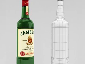 whiskey bar set 3D Model