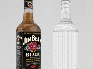 whiskey bar set 3D Модель
