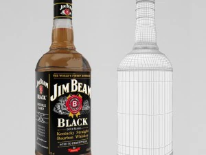 whiskey bar set 3D Model