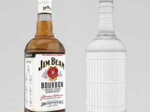 whiskey bar set 3D Model