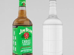 whiskey bar set 3D Model