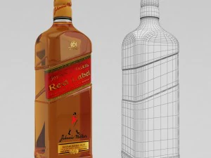 whiskey bar set 3D Model