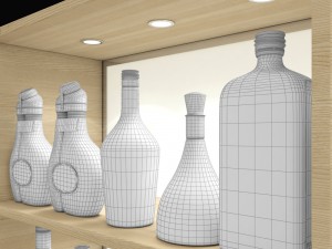 bar liquer set 3D Модель