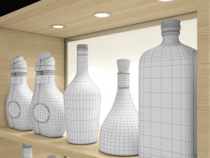 bar liquer set 3D Model