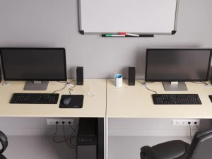 workplace office set 3D Model
