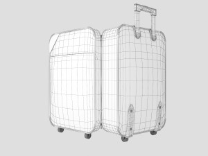 louis vuitton luggage bag 3D Model