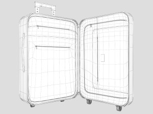 louis vuitton luggage bag 3D Model