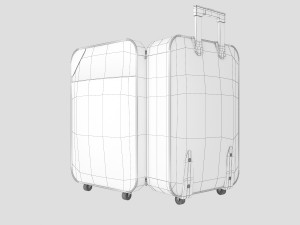 louis vuitton luggage bag 3D Model