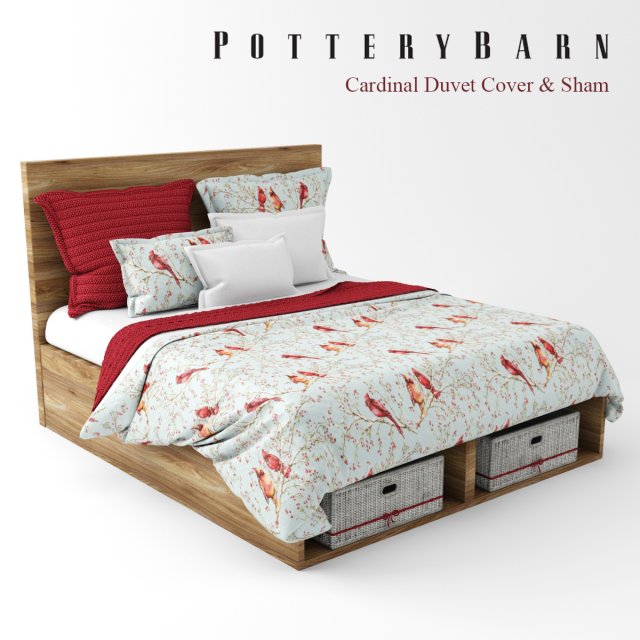 pottery barn bedclothes 3D Model .c4d .max .obj .3ds .fbx .stl .blend 