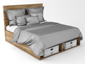 pottery barn bedclothes 3D Model