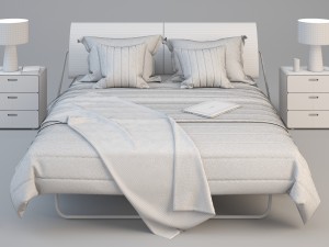 caccaro roule bed 3D Модель