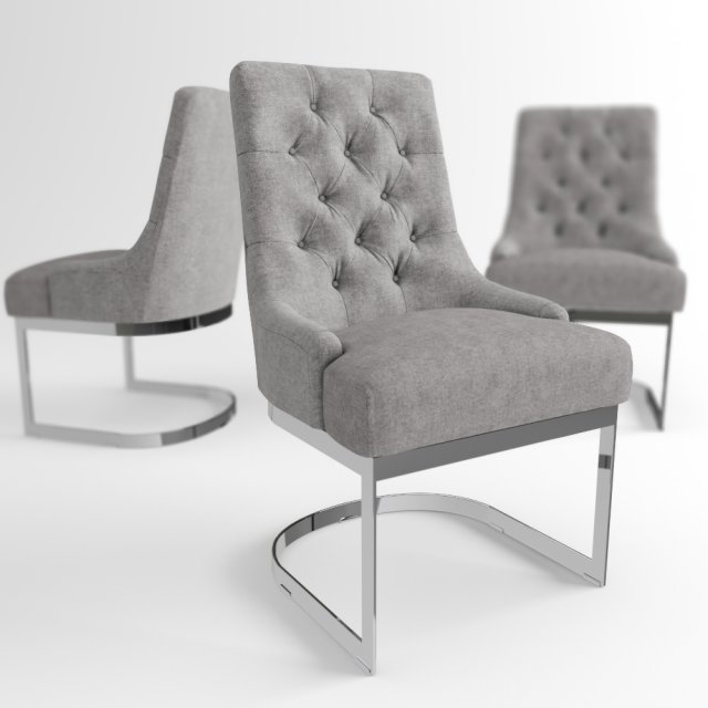 hoxton dinning chair 3D Model .c4d .max .obj .3ds .fbx .stl .blend 