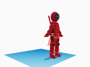 dise&ntilde;o de deadpool Modelo 3D