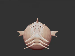 опасный персонаж рыбы 3D Модель