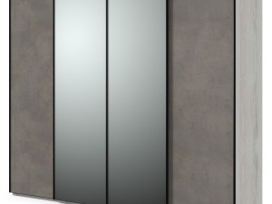 closet with mirror Modelo 3D