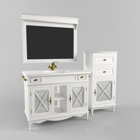 bathroom sink with closet Model 3D .c4d .max .obj .3ds .fbx .stl .blend 