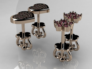 2 litle earrings 3D Принт Модель