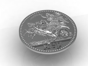 coin pendant virgo 3D Print Model
