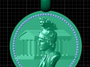 greek coin pendant Modelo de impresión 3D
