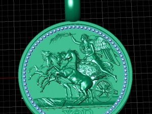 greek coin pendant Modelo de impresión 3D