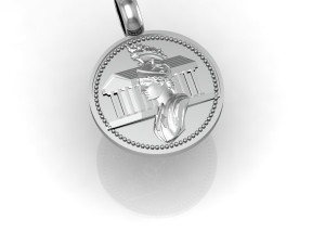 greek coin pendant Modelo de impresión 3D