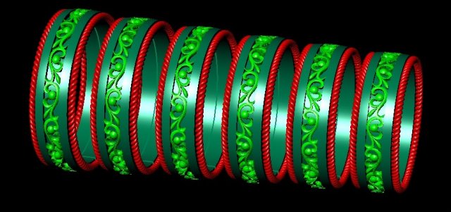 fashionable wedding ring 3D 모델 .c4d .max .obj .3ds .fbx .stl .blend 