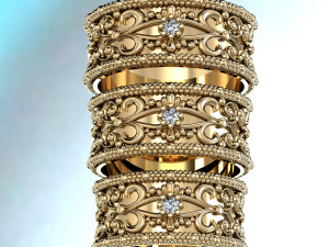 fashion wedding ring Modèles 3D en vedette